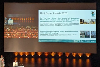 Best Poster Award for Erik at IEEE VR 2025