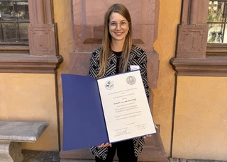 Sara was honored for her outstanding PhD Thesis